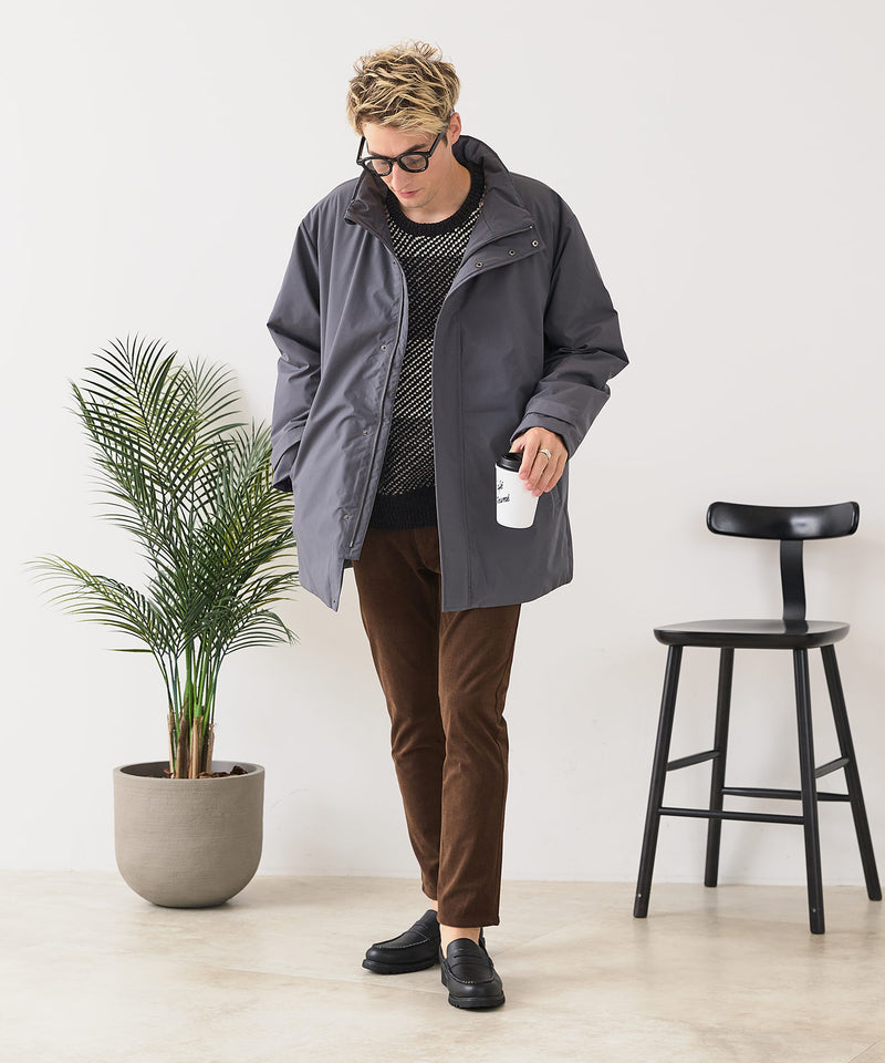 【BLUE STANDARD/ブルースタンダード】撥水防風 中綿コート 防寒 軽量 ビジカジ ビズ