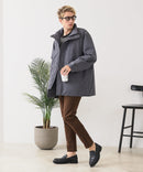 【BLUE STANDARD/ブルースタンダード】撥水防風 中綿コート 防寒 軽量 ビジカジ ビズ