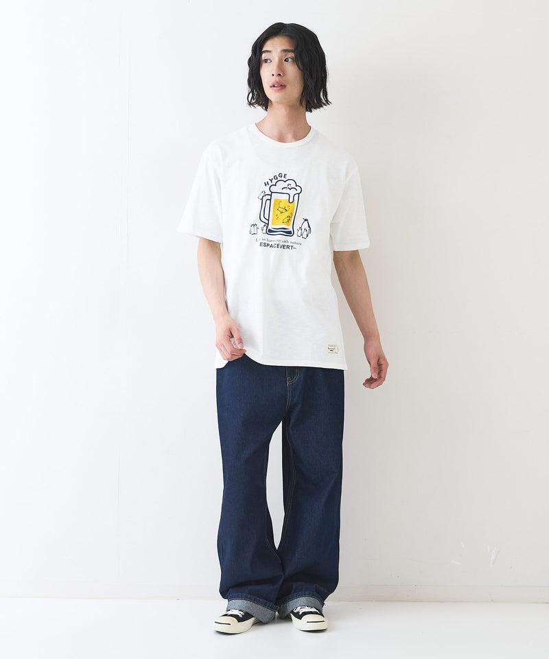 【Blue Standard/ブルースタンダード】スラブコットン アニマルプリント Tシャツzo