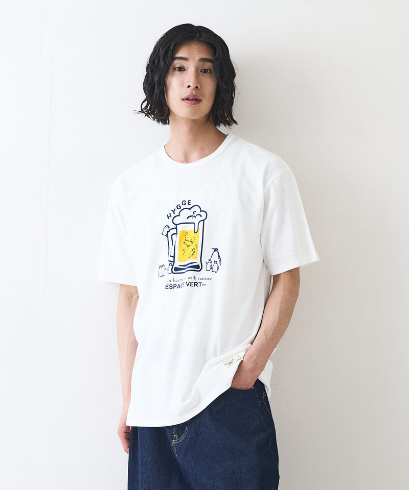 【Blue Standard/ブルースタンダード】スラブコットン アニマルプリント Tシャツzo