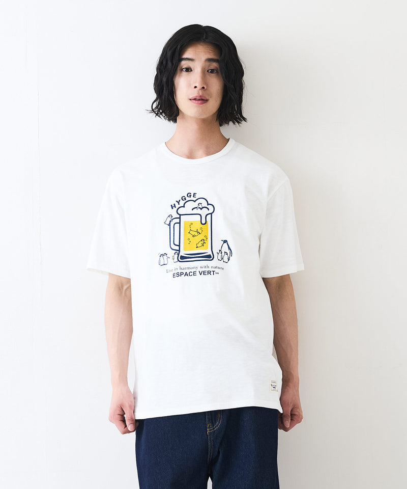 【Blue Standard/ブルースタンダード】スラブコットン アニマルプリント Tシャツzo