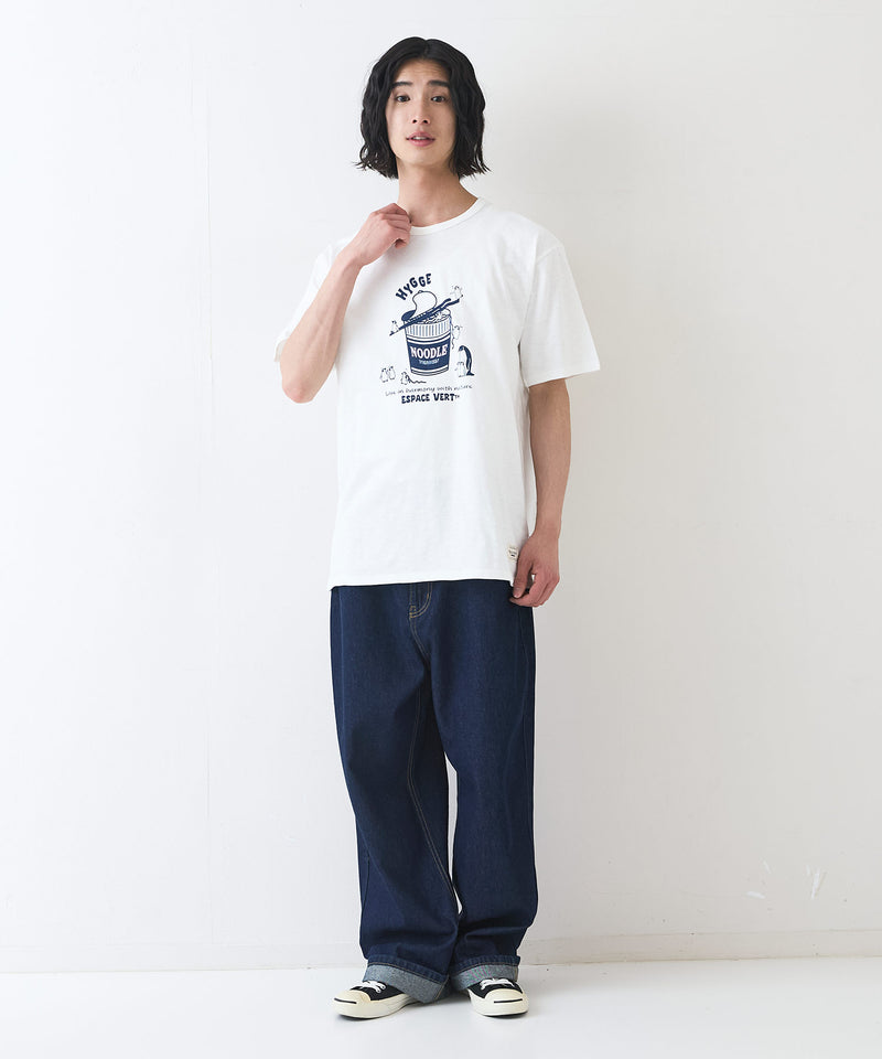 【Blue Standard/ブルースタンダード】スラブコットン アニマルプリント Tシャツzo