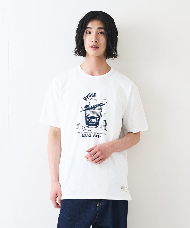 【Blue Standard/ブルースタンダード】スラブコットン アニマルプリント Tシャツzo