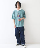 【Blue Standard/ブルースタンダード】スラブコットン アニマルプリント Tパーカーzo