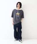 【Blue Standard/ブルースタンダード】スラブコットン アニマルプリント Tパーカーzo