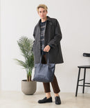 【BLUE STANDARD/ブルースタンダード】圧縮ニット ウールライク バルマカーンコート 軽量 ソフトタッチ