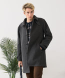 【BLUE STANDARD/ブルースタンダード】圧縮ニット ウールライク バルマカーンコート 軽量 ソフトタッチ