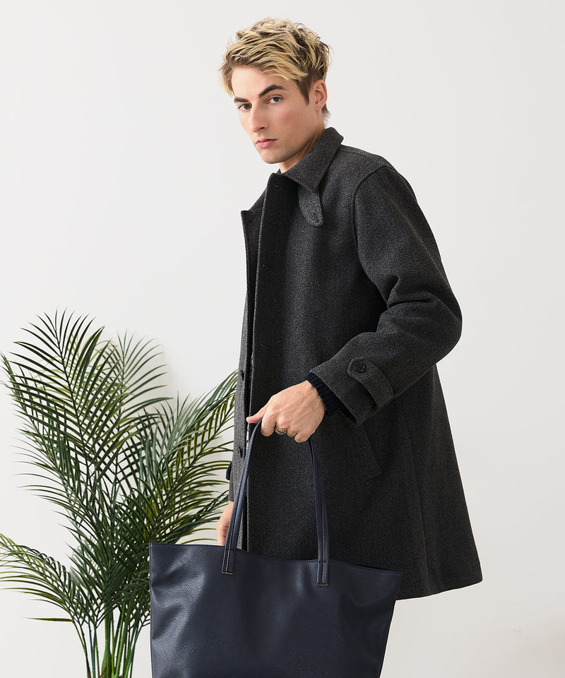 【BLUE STANDARD/ブルースタンダード】圧縮ニット ウールライク バルマカーンコート 軽量 ソフトタッチ