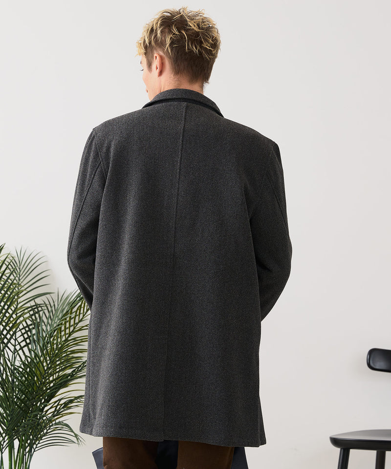 【BLUE STANDARD/ブルースタンダード】圧縮ニット ウールライク バルマカーンコート 軽量 ソフトタッチ