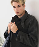 【BLUE STANDARD/ブルースタンダード】圧縮ニット ウールライク バルマカーンコート 軽量 ソフトタッチ