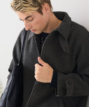 【BLUE STANDARD/ブルースタンダード】圧縮ニット ウールライク バルマカーンコート 軽量 ソフトタッチ