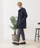 【BLUE STANDARD/ブルースタンダード】圧縮ニット ウールライク バルマカーンコート 軽量 ソフトタッチ