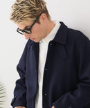 【BLUE STANDARD/ブルースタンダード】圧縮ニット ウールライク バルマカーンコート 軽量 ソフトタッチ