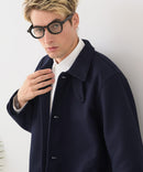 【BLUE STANDARD/ブルースタンダード】圧縮ニット ウールライク バルマカーンコート 軽量 ソフトタッチ