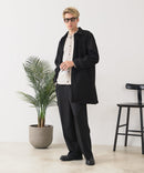 【BLUE STANDARD/ブルースタンダード】圧縮ニット ウールライク バルマカーンコート 軽量 ソフトタッチ