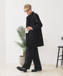 【BLUE STANDARD/ブルースタンダード】圧縮ニット ウールライク バルマカーンコート 軽量 ソフトタッチ