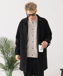 【BLUE STANDARD/ブルースタンダード】圧縮ニット ウールライク バルマカーンコート 軽量 ソフトタッチ