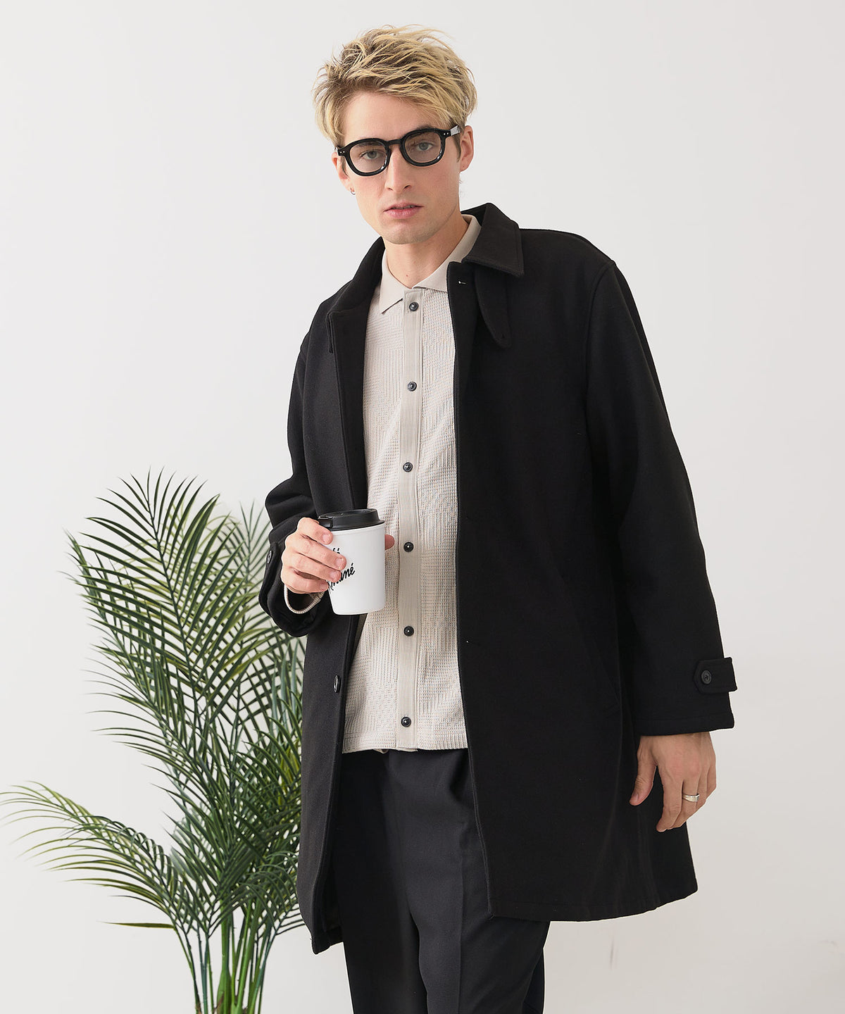 BLUE STANDARD/ブルースタンダード】圧縮ニット ウールライク バルマ