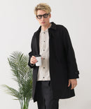 【BLUE STANDARD/ブルースタンダード】圧縮ニット ウールライク バルマカーンコート 軽量 ソフトタッチ