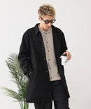 【BLUE STANDARD/ブルースタンダード】圧縮ニット ウールライク バルマカーンコート 軽量 ソフトタッチ