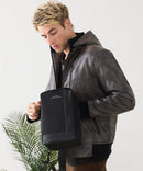 【BLUE STANDARD/ブルースタンダード】切り替え フェイクレザー ボディーバッグ