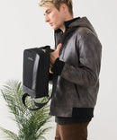 【BLUE STANDARD/ブルースタンダード】切り替え フェイクレザー ボディーバッグ