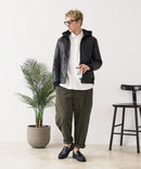 【BLUE STANDARD/ブルースタンダード】レザーライク 中綿フードジャケット