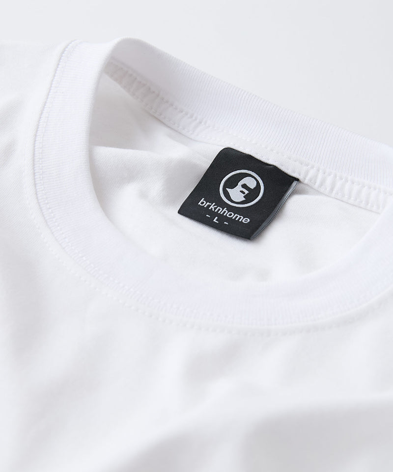 【BRKNHOME/ブロークンホーム】×【ZERO STAIN/ゼロステイン】コラボ 前後切り替え クルーネック Ｔシャツ