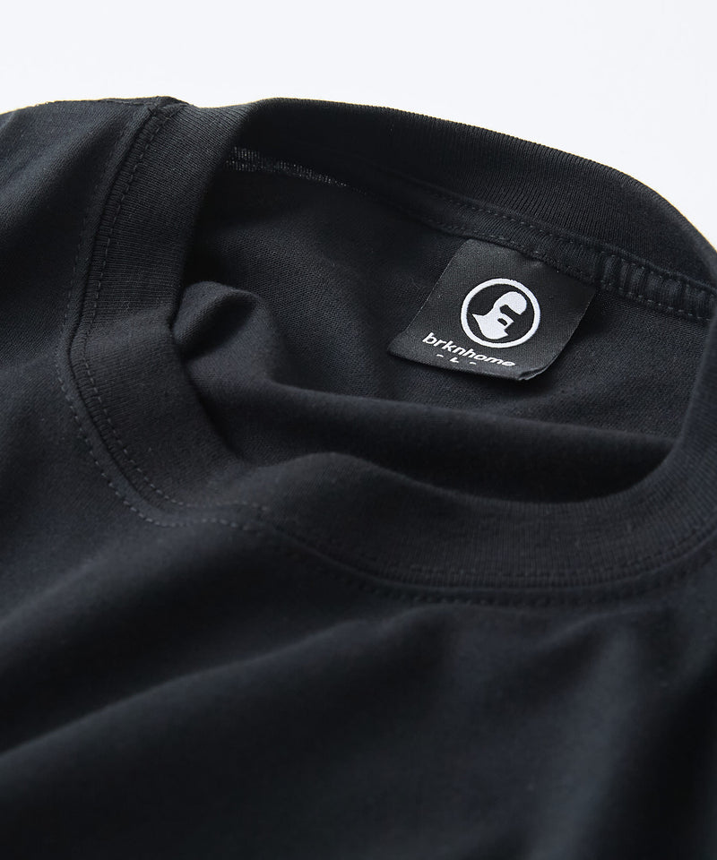 【BRKNHOME/ブロークンホーム】×【ZERO STAIN/ゼロステイン】コラボ 前後切り替え クルーネック Ｔシャツ