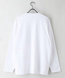 【汗染みの目立ちにくいTシャツ ZEROSTAIN/ゼロステイン】アニマル胸ワンポイント刺繍 ビッグシルエット ロンT 防汚 ＵＶカット