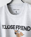 【汗染みの目立ちにくいTシャツ ZEROSTAIN/ゼロステイン】カートゥーン ヴィンテージ風プリント ビッグシルエット ロンT 防汚 ＵＶカット