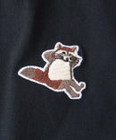 【汗染みの目立ちにくいTシャツ ZEROSTAIN/ゼロステイン】アニマル胸ワンポイント刺繍 ビッグシルエット ロンT 防汚 ＵＶカット