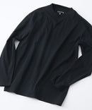 【汗染みの目立ちにくいTシャツ ZEROSTAIN /ゼロステイン】モックネック ロンT 防汚 ＵＶカット