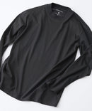 【汗染みの目立ちにくいTシャツ ZEROSTAIN /ゼロステイン】モックネック ロンT 防汚 ＵＶカット