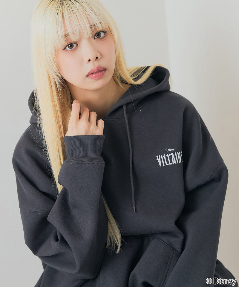 【DISNEY/ディズニー】＜ナイトメアー・ビフォア・クリスマス＞＜ディズニーヴィランズ＞ビッグシルエット 裏起毛 プルオーバーパーカー フーディー ドロップショルダー オーバーサイズ