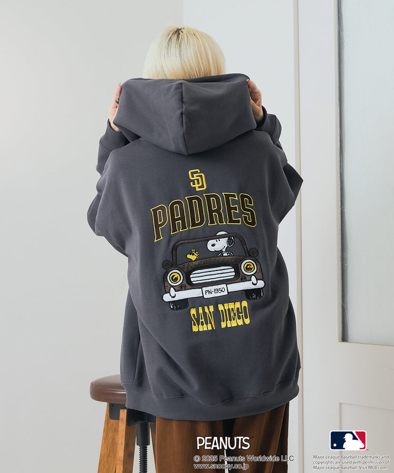 【PEANUTS×MLB】オリジナルデザイン フルジップパーカー ヤンキース ドジャース カブス キャラクター