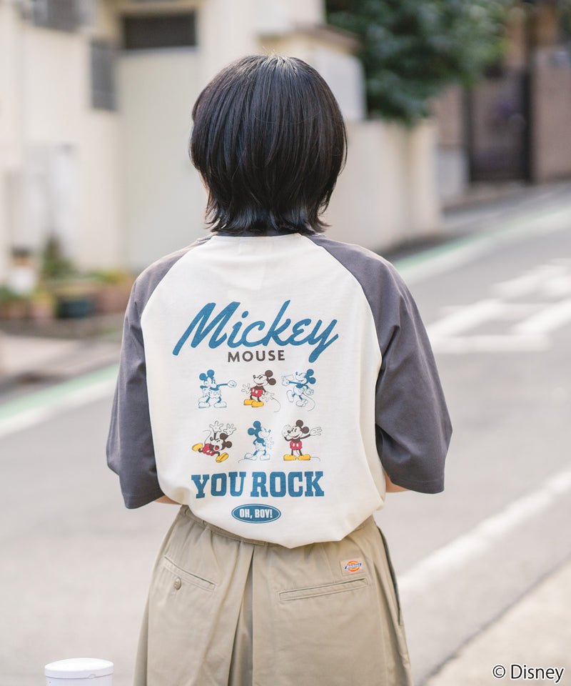 B'z　ディズニー　ラグランTシャツ　XLサイズ DISNEY(ディズニー)ラグラン半袖Tシャツ ミュージシャン