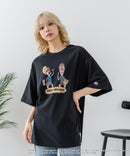 【DISCUS/ディスカス】【選べる丈感・ビーバス＆バッドヘッド】DISCUS×BEAVIS AND BUTT-HEAD コラボＴシャツ 綿100% クルーネック アニメ キャラクタープリント アメカジ ストリート