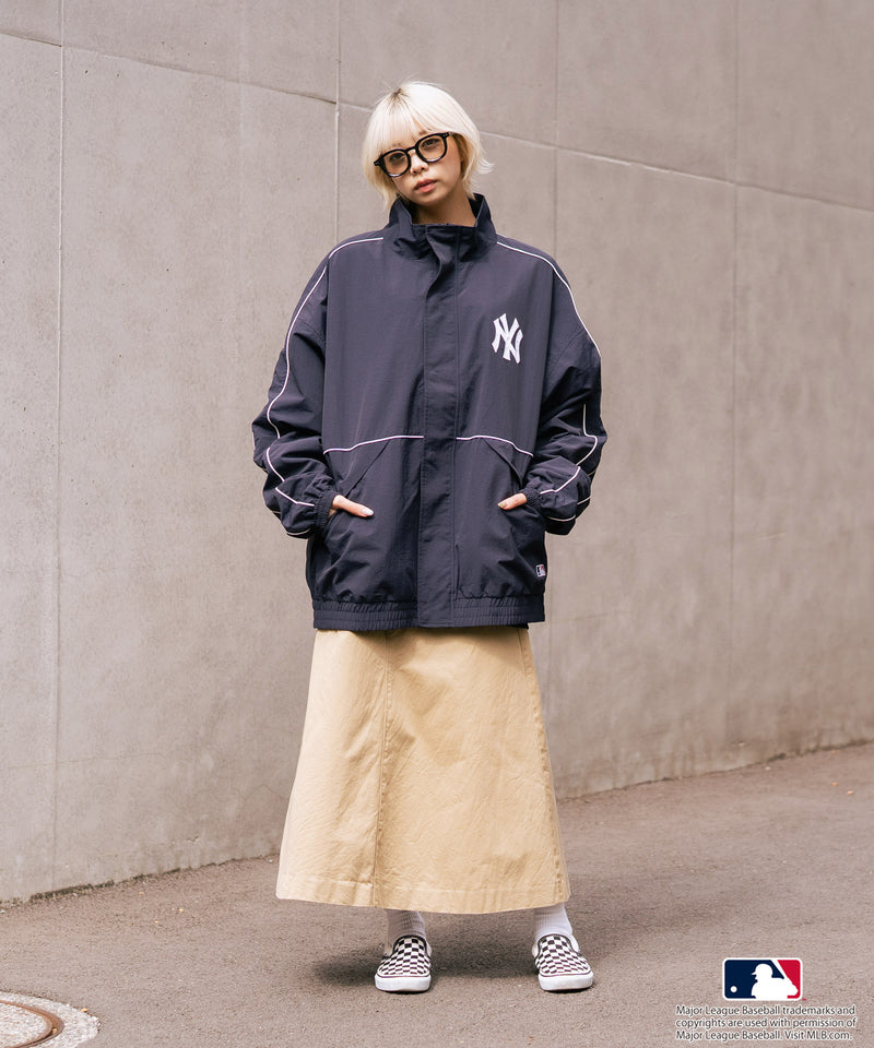 【MLB/メジャーリーグベースボール】パイピングナイロンジャケット