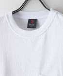 【SAVIER/サビアー】×【ZERO STAIN/ゼロステイン】【LAロゴ立体刺繍】コラボ ポケット付き Tシャツ オーバーサイズ 汗染み防止 ストリート・スケーター