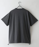 【OUTDOOR EXCHANGE/アウトドアエクスチェンジ】×【ZERO STAIN/ゼロステイン】コラボ 裾ドローコード 胸ポケット Tシャツ