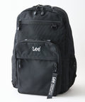 【Lee/リー】【容量23L 撥水加工を施したポリエステル素材を使用】フロントメッシュリュック スポーティ テープチャーム付き デイリーユース 通勤 通学 ブラック FREE ❘ジーンズメイト公式オンラインショップ