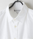 【BLUE STANDARD/ブルースタンダード】コットン100％ オックスレギュラーカラー リラックスシルエットシャツ ビズ オフィスカジュアル オンでもオフでも