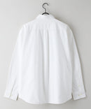 【BLUE STANDARD/ブルースタンダード】コットン100％ オックスレギュラーカラー リラックスシルエットシャツ ビズ オフィスカジュアル オンでもオフでも