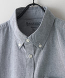 【BLUE STANDARD/ブルースタンダード】コットン100％ オックスボタンダウンシャツ レギュラーシルエット ビズ オフィスカジュアル オンでもオフでも