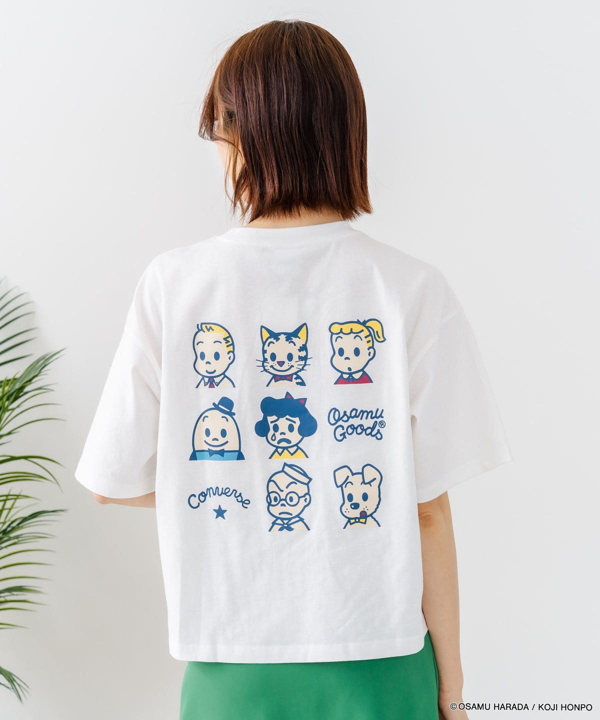 CONVERSE/コンバース】CONVERSE×OSAMUGOODS 天竺 バックプリントTシャツ