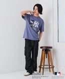 【PEANUTS×MLB】オリジナルデザインTシャツ 刺繍 ドロップショルダー ユニセックス