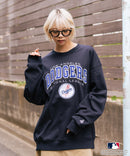 【MLB/メジャーリーグベースボール】 裏起毛 レトロロゴ クルーネックトレーナー スウェット