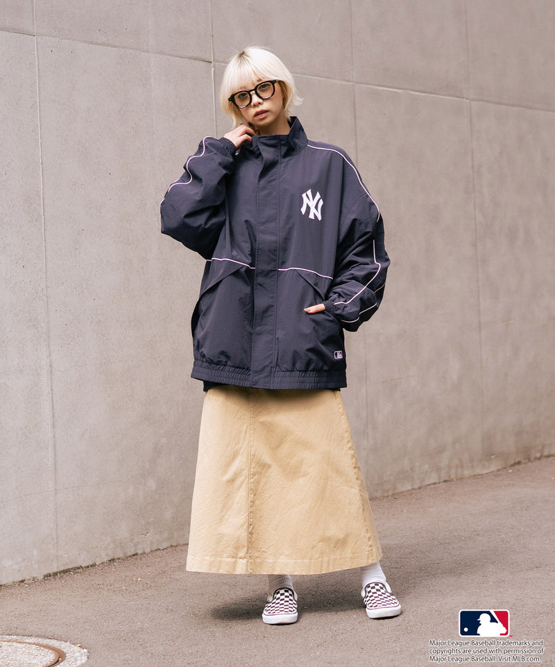 【MLB/メジャーリーグベースボール】パイピングナイロンジャケット