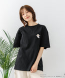 【ねないこだれだ】【コットン100％のしっかりした生地 ドロップショルダー】オリジナルデザイン 刺繍Tシャツ せなけいこ 絵本 コラボ キャラクター 半袖 ユニセックス おばけ グッズ かわいい